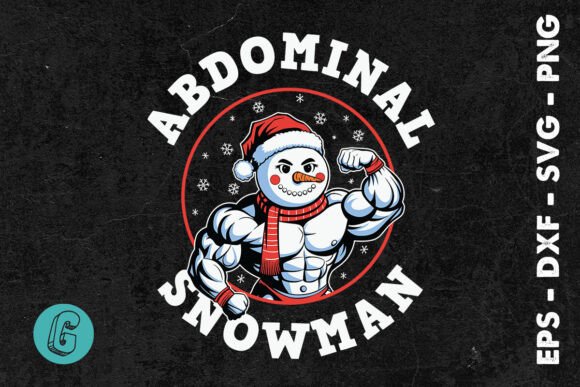 Abdominal Snowman Funny SVG: Graphics for Print Templates