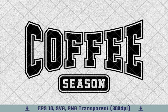 Coffee Season PNG Weather Retro Fall