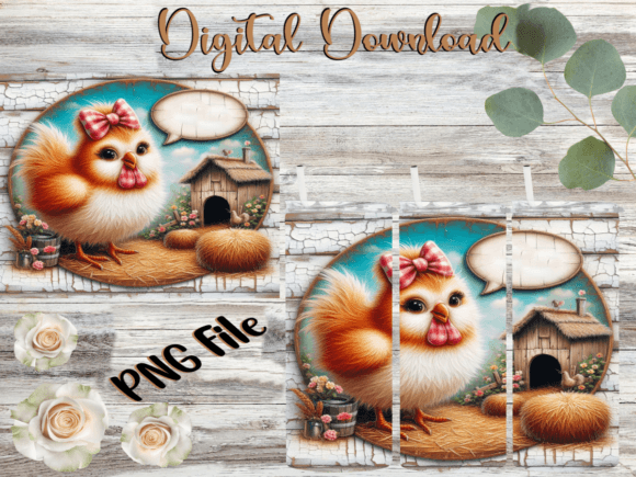 Fancy Chicken Tumbler Graphics & Tumbler Wraps