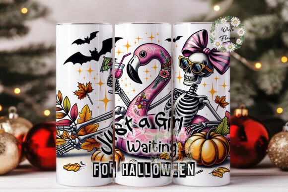 Just a Girl Waiting for Halloween: Tumbler Wraps & Graphics