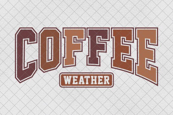 Retro Coffee Weather PNG Fall Season Graphics