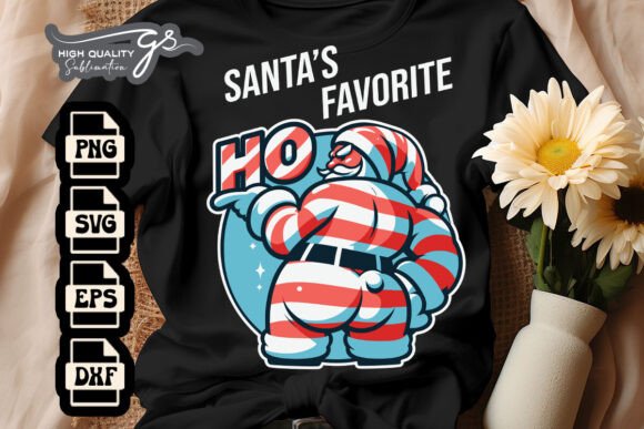 Santa’s Favorite Xmas Santa Naughty SVG