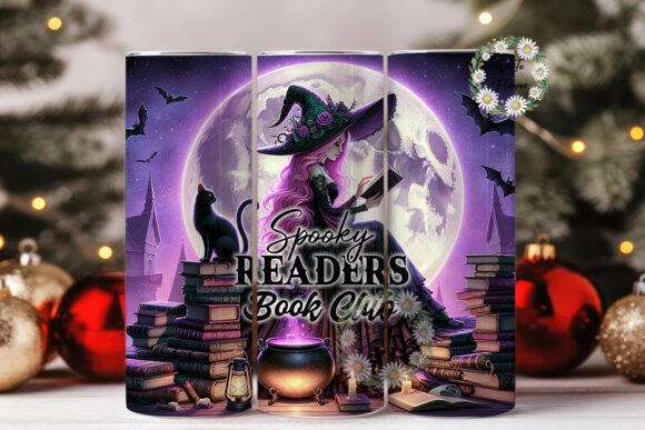Spooky Readers Book Club Tumbler Wrap Graphics